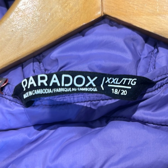 Paradox Purple Puffer Lightweight Winter Jacket - Picture 10 of 14